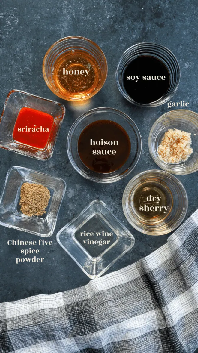 ingredients for asian pork belly marinade