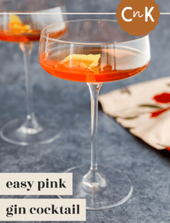 pink gin cocktail pinterest image