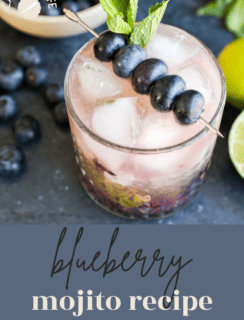 blueberry mojito pinterest image