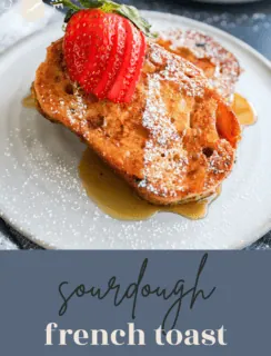 sourdough french toast pinterest image