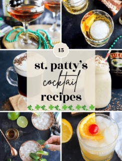 St. Patrick's Day Cocktails pinterest image