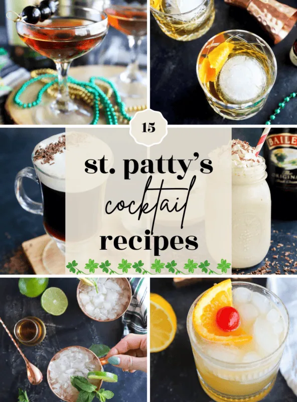 St. Patrick's Day Cocktails pinterest image